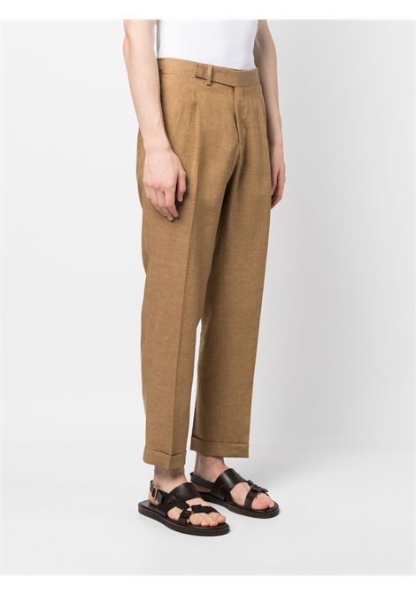 Brown off-centre fastening trousers - men BRIGLIA 1949 | QUARTIERIS32311800036