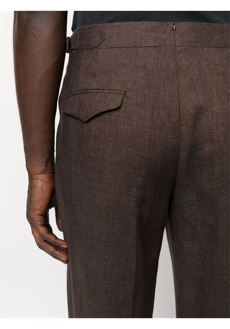 Brown straight-leg cropped trousers - men  BRIGLIA 1949 | QUARTIERIS32311800056