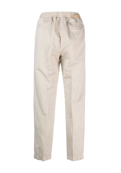 Beige drawstring cropped trousers - men BRIGLIA 1949 | WIMBLEDONGW32306400023