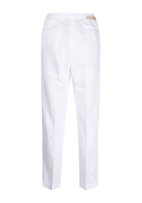 Pantaloni crop con coulisse in bianco - uomo BRIGLIA 1949 | WIMBLEDONGW32306400150