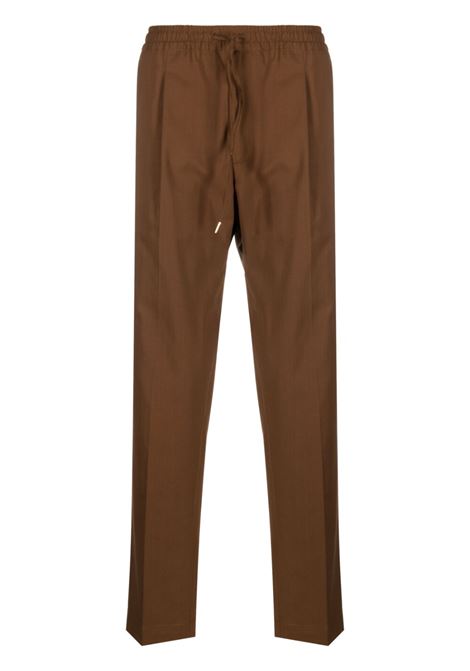 Pantaloni con coulisse in marrone - uomo BRIGLIA 1949 | WIMBLEDONS32308200173