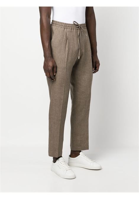 Brown drawstring trousers - men BRIGLIA 1949 | WIMBLEDONS32311800026