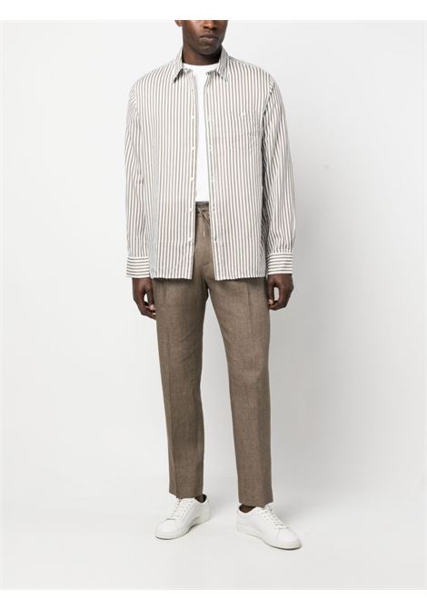 Pantaloni con coulisse in marrone - uomo BRIGLIA 1949 | WIMBLEDONS32311800026