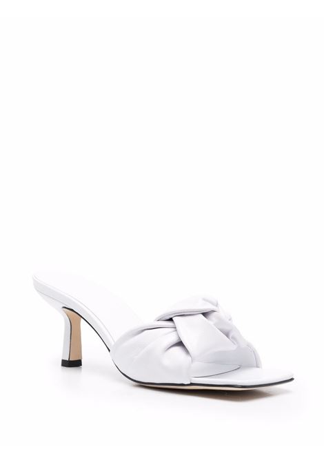 White  Lana knot-strap sandals - women BY FAR | 21SSLAMWHCREWH