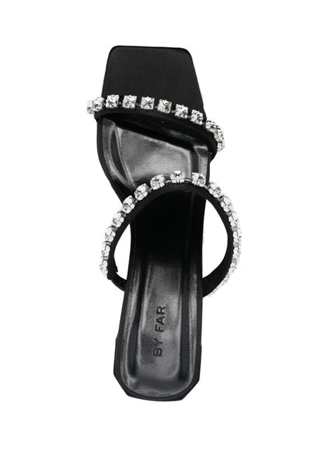 Black tanya crystal-embellished 70mm mules - women  BY FAR | 22CATNYSBLSACBLK