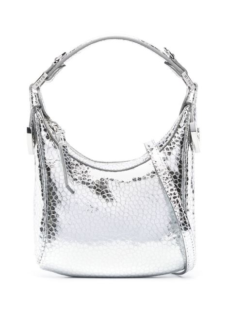 Silver Cosmo metallic top-handle bag - women BY FAR | 23CRCMSASVFLGSMASV