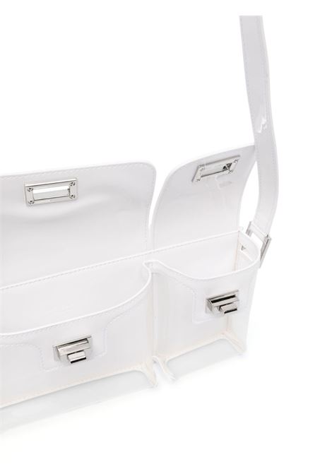 White trasparent-detail billy shoulder bag - women BY FAR | 23SSBLYSTPWPPUMEDTPW