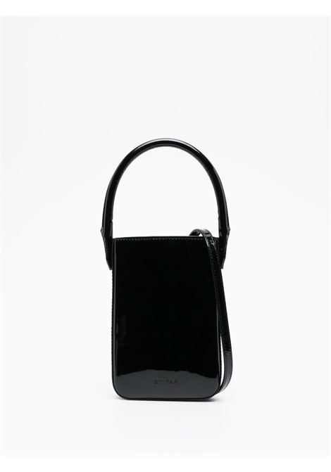 Black note tote bag - women BY FAR | 23SSNTOBLPSMABL
