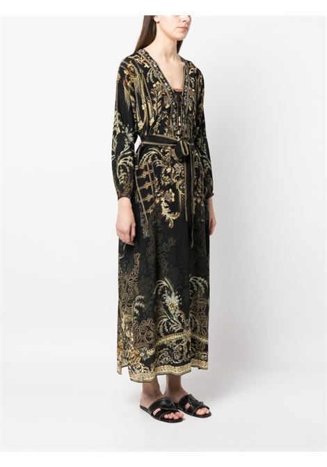 Black graphic-print dress - women CAMILLA | 20515NIGHNOIR
