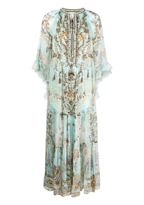 Light blue and multicolour floral-print dress - women CAMILLA | 23419ADYESTER