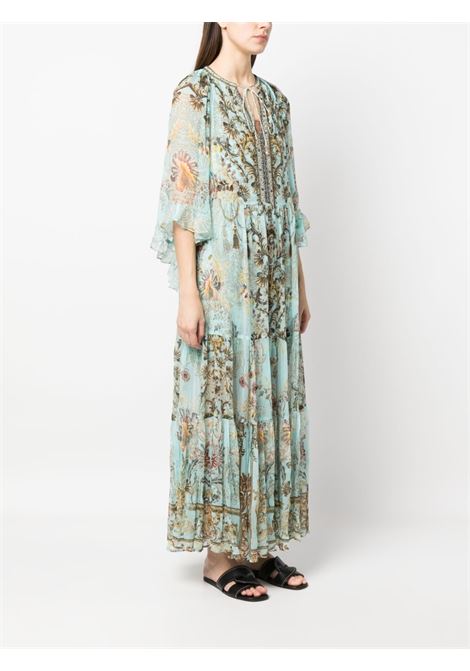 Light blue and multicolour floral-print dress - women CAMILLA | 23419ADYESTER