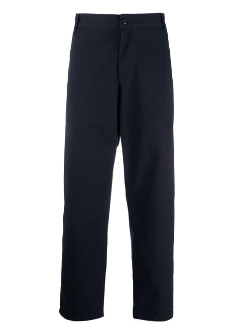 Blue logo-patch wide-leg trousers - men CARHARTT WIP | I0304731C02