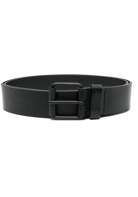 Cintura con fibbia logo in nero - uomo CARHARTT WIP | I03099200EXX