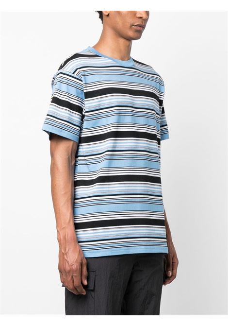  Black and multicolour striped T-shirt - men CARHARTT WIP | I0316031IOXX