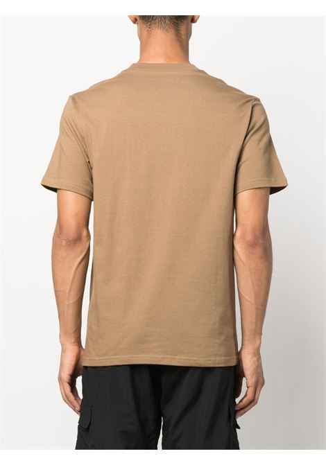  Brown Frontier logo-print T-shirt - men CARHARTT WIP | I0316991CMXX