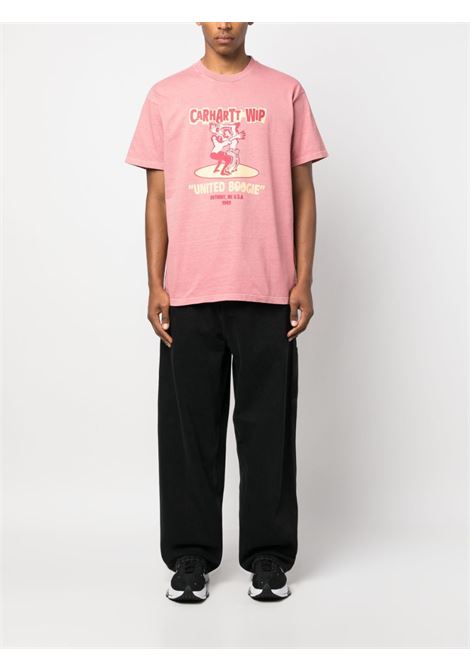  Pink graphic-print short-sleeve T-shirt - men CARHARTT WIP | I0317631D260