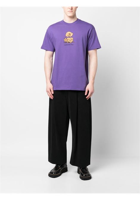 T-shirt con stampa in viola - uomo CARHARTT WIP | I0317751D3XX