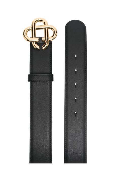 Black buckle-detail belt - men CASABLANCA | AS23ACC01201BLK