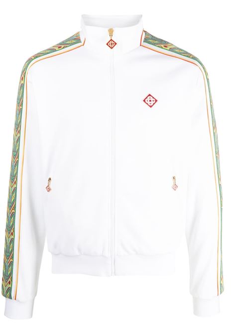 White zip-up sweatshirt - men CASABLANCA | MS23JTP10601WHT
