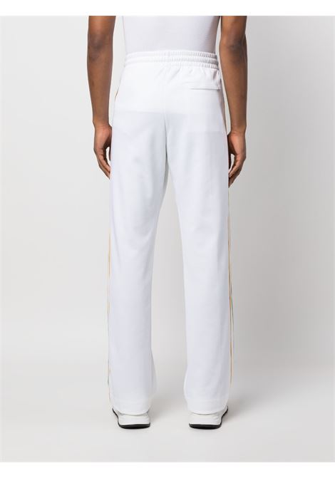 White tape-detail track trousers - men CASABLANCA | MS23JTR09001WHT