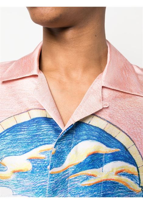 Multicolored graphic-print shirt - men CASABLANCA | MS23SH00609CHVXSVG