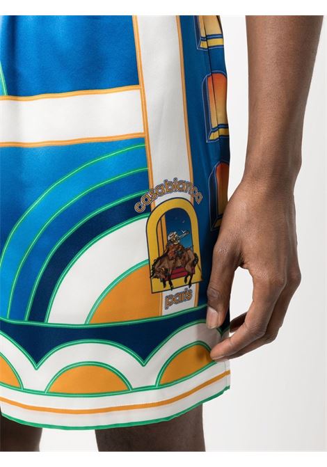 Bermuda Paysage con stampa in multicolore - uomo CASABLANCA | MS23TR01213PYSG