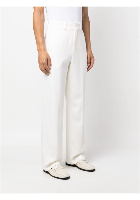 White straight-leg trousers - men CASABLANCA | MS23TR12307WHT