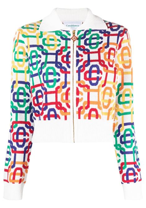 Cardigan con zip in multicolore - donna CASABLANCA | WS23KW33701RNBWMNGRM