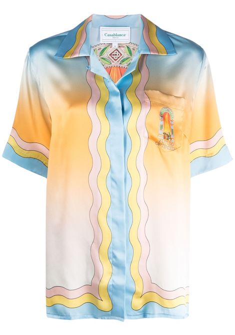 Multicolur La Danse printed silk shirt - women CASABLANCA | WS23SH01509LDNS