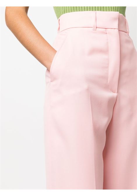 Pink tailored high-waisted trousers - women CASABLANCA | WS23TR13804PNK