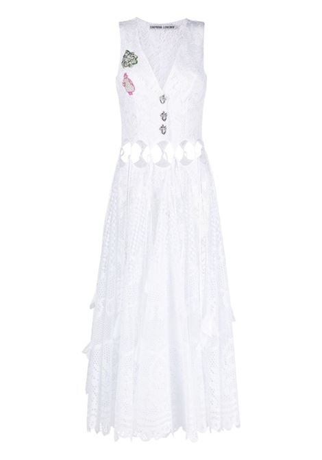White lace-detail dress - women  CHOPOVA LOWENA | 1262WHT