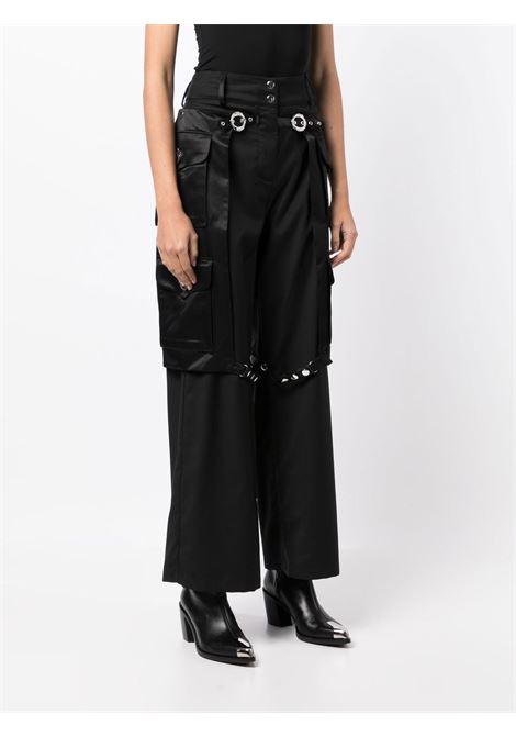 Black Western high-waisted cropped trousers - women CHOPOVA LOWENA | 5128BLK