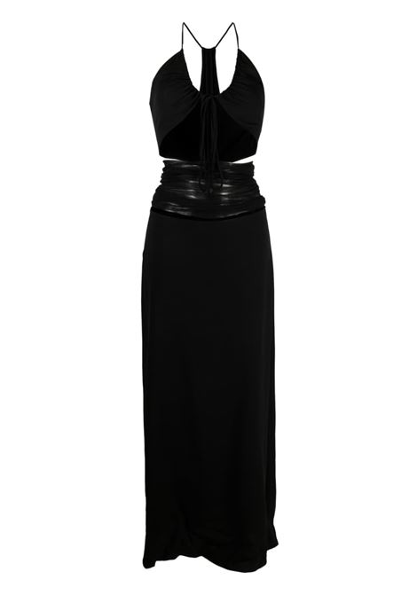 Black tulle-panel cut-out dress - women CHRISTOPHER ESBER | 23013075BLK