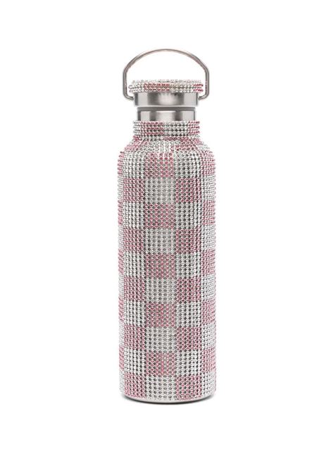 Pink rhinestone-embellished water bottle - unisex COLLINA STRADA | XX1000PNKSTRS
