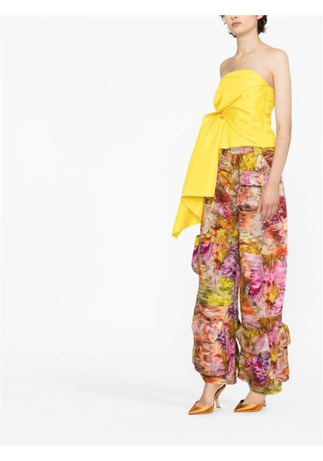 Multicolour floral-print cargo-pocket trousers - women COLLINA STRADA | XX6407CHRYSNTHMM