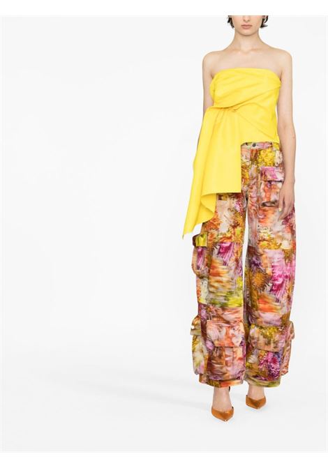 Pantaloni a fiori in multicolore - donna COLLINA STRADA | XX6407CHRYSNTHMM
