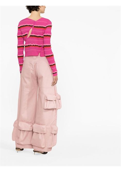 Pink Garden wide-leg cargo trousers - women COLLINA STRADA | XX6407RS
