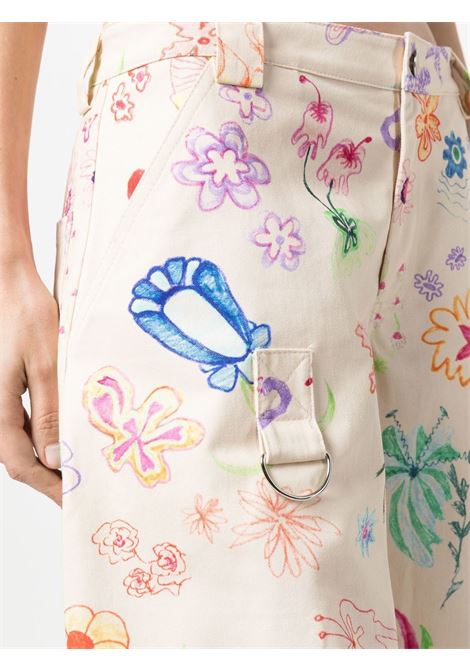 Floral cargo jeans multicolor - women COLLINA STRADA | XX6408FLRLDDL