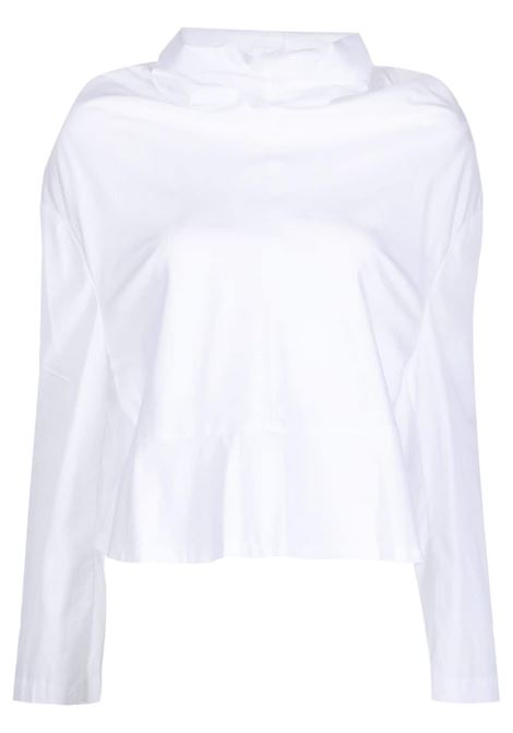 White long-sleeved peplum blouse - women COMME DES GARCONS COMME DES GARCONS | RKB0072