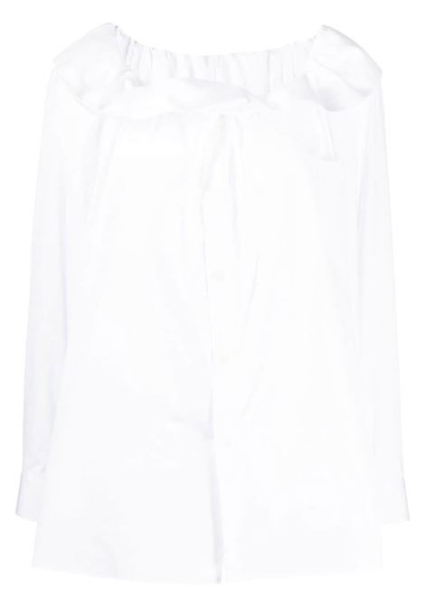 Blusa a maniche lunghe in bianco - donna COMME DES GARCONS COMME DES GARCONS | RKB0142