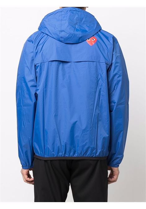 Blue x K-Way pullover hooded jacket - unisex COMME DES GARCONS PLAY X K-WAY | P1J5022