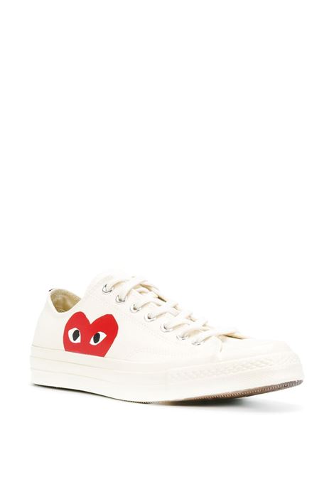 Sneakers basse con logo in bianco - unisex COMME DES GARCONS PLAY | P1K1112