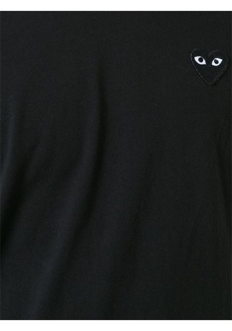 Black heart eyes T-shirt - men  COMME DES GARCONS PLAY | P1T0641