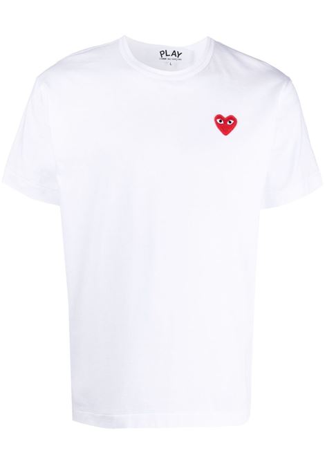 White heart eyes T-shirt - men  COMME DES GARCONS PLAY | P1T1082