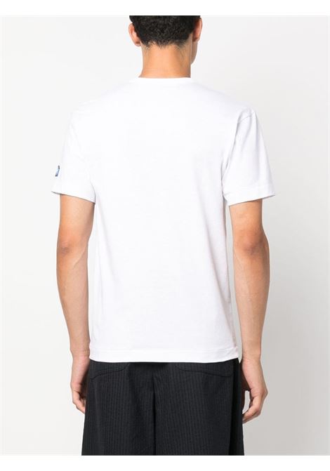 White crew-neck T-shirt - unisex COMME DES GARCONS PLAY | P1T3283