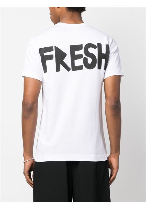T-shirt a maniche corte in bianco - donna COMME DES GARCONS SHIRT | FKT0080511