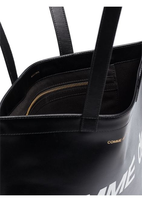Black logo-embellished shoulder bag - unisex COMME DES GARCONS WALLET | SA9001HL1