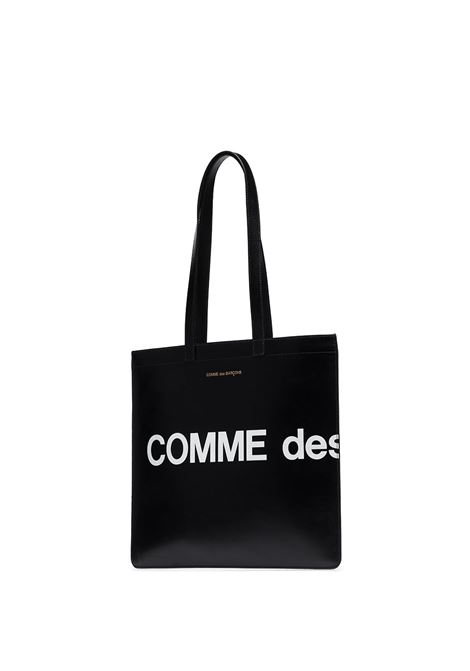 Black logo-embellished shoulder bag - unisex COMME DES GARCONS WALLET | SA9001HL1