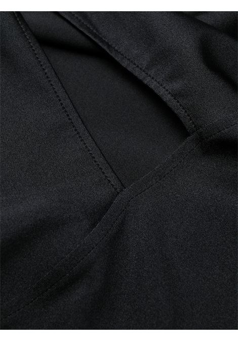 Black twist-front cut-out bodysuit - women COPERNI | COPJS37545BLK