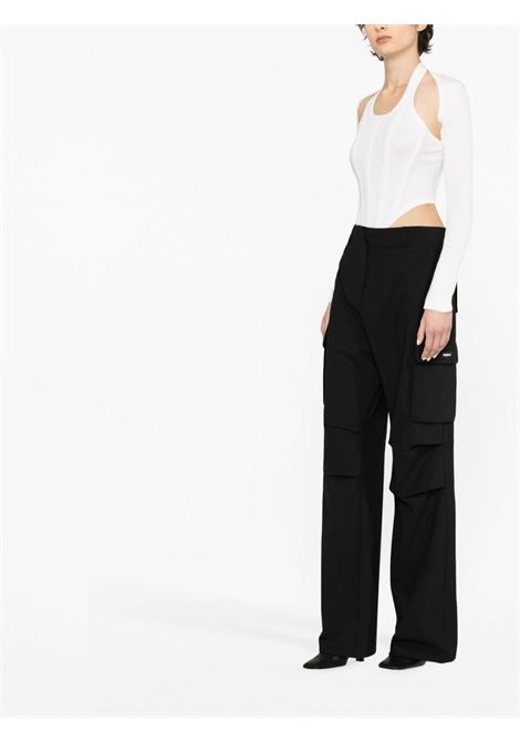Black wide-leg cargo trousers - women COPERNI | COPP40106BLK